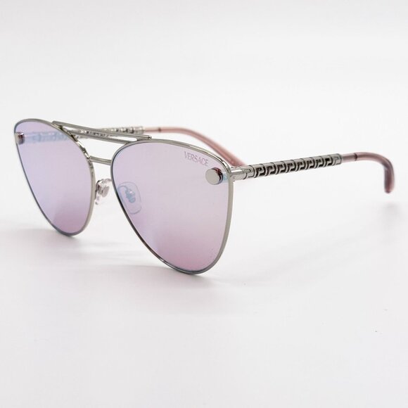 NEW VE2267 1000/7V VERSACE SUNGLASSES SILVER PINK VE2267 10007V main image 6